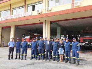 Εθιμοτυπική επίσκεψη του Γενικού Γραμματέα Πολιτικής Προστασίας στην Πυροσβεστική Ν. Κιλκίς