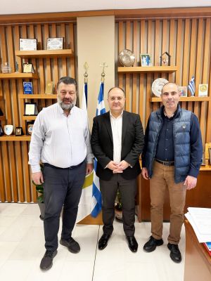 Επίσκεψη του επικεφαλής της Περιφερειακής Παράταξης ‘’Πράξεις για τη Μακεδονία’’ Χρ. Παπαστεργίου στον Δήμαρχο Κιλκίς