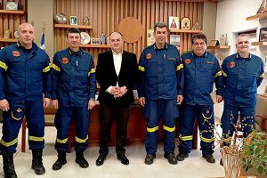Εθιμοτυπική επίσκεψη του νέου Συντονιστή Επιχειρήσεων του Πυροσβεστικού Σώματος Κεντρικής - Ανατολικής Μακεδονίας και Θράκης στον Δήμαρχο Κιλκίς