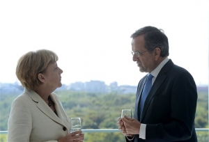 Σαμαράς-Μέρκελ: Συζήτηση για την επόμενη ημέρα