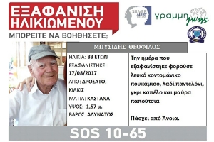 Συνεχίζονται οι έρευνες για τον Θεόφιλο Μωυσίδη στο Δροσάτο Κιλκίς