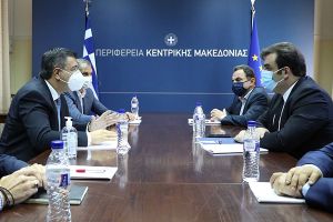 Συνάντηση του Απ. Τζιτζικώστα με τον Υπουργό Ψηφιακής Διακυβέρνησης Κ. Πιερρακάκη και τους Υφυπουργούς Γ. Γεωργαντά και Θ. Λιβάνιο
