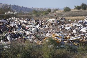 Φωτιά στη μονάδα επεξεργασίας ογκωδών αντικειμένων κοντά στο Λόφο του Ηρώου Μάχης Κιλκίς