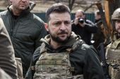 Ουκρανία: Στην πρώτη γραμμή του μετώπου ο Ζελένσκι