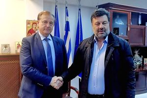 Στο δήμαρχο Παιονίας Κώστα Σιωνίδη ο περιφερειακός σύμβουλος Χρ. Παπαστεργίου