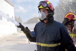 Πυρκαγιά σε εργοστάσιο ξυλείας στο Μήλεσι Ωρωπού