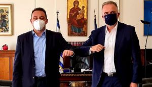 Θεσσαλονίκη: Συναντήθηκαν Καλαφάτης – Βλάσης στο Διοικητήριο – Τι συζητήθηκε (pics)