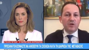 Πέτσας στον ΣΚΑΪ : 2πλασιο πρόστιμο για όσους ταξιδέψουν το Πάσχα