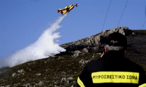 Σε επιφυλακή το υπουργείο Εθνικής Άμυνας για τις πυρκαϊές σε Λακωνία και Καρέα