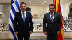 Στα Σκόπια ο Μ. Βαρβιτσιώτης – Συνάντηση με Ζάεφ: Τι είπαν για τη Συμφωνία των Πρεσπών