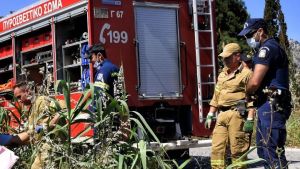 Λεωφορείο του ΟΑΣΘ τυλίχτηκε στις φλόγες στον Περιφερειακό της Θεσσαλονίκης