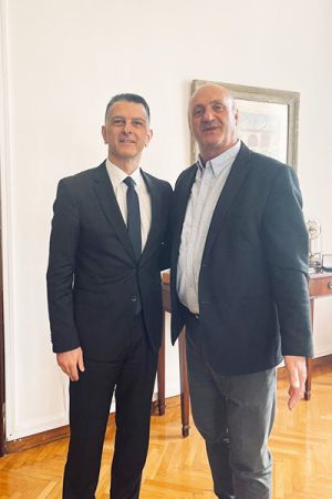Με τον διευθυντή του Γραφείου Πρωθυπουργού στη Μακεδονία ο Βεργίδης