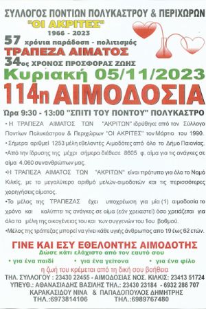 Οι ανάγκες σε αίμα...διαρκείς