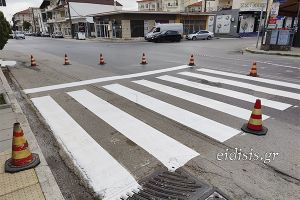 Διαγραμμίσεις στο Πολύκαστρο και χαμός στη Μεγάλου Αλεξάνδρου