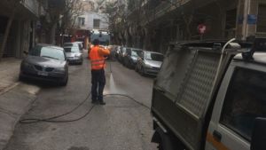 Κυριακάτικες δράσεις καθαριότητας του Δήμου Αθηναίων στα Πατήσια (φωτό)