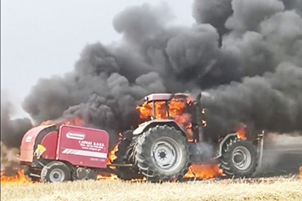 Ένα δεκαχίλιαρο προσφορές μάζεψε ο αγρότης του Κιλκίς με το καμένο τρακτέρ