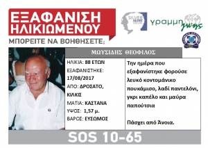 SILVER ALERT στο Δροσάτο Κιλκίς – Αγωνιώδεις έρευνες για ηλικιωμένο
