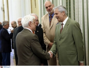 Με βετεράνους μπασκετμπολίστες συναντήθηκε ο Π. Παυλόπουλος