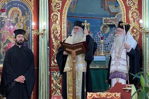 Στο εξοδιαστικό του π. Αιμιλιανού Καζαντζίδη ο Μητροπολίτης Γουμενίσσης κ. Δημήτριος