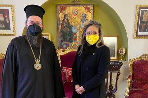 Η Πρόξενος των Η.Π.Α. επισκέφθηκε τον Μητροπολίτη κ. Βαρθολομαίο