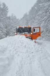 Σε εξέλιξη επιχειρήσεις αποχιονισμού στο ορεινό δίκτυο του ν. Κιλκίς