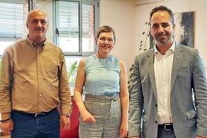 Η πρόξενος της Γερμανίας Σίβυλλα Μπέντικ στον Αντιπεριφερειάρχη Κιλκίς Ανδρέα Βεργίδη