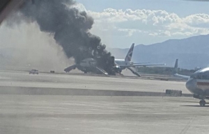 Λας Βέγκας: Αεροσκάφος της British Airways τυλίχτηκε στις φλόγες