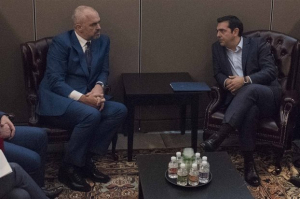 Συνάντηση Αλέξη Τσίπρα- Έντι Ράμα στο Νταβός