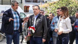 Επίσκεψη του προέδρου του ΣΥΡΙΖΑ-ΠΣ, Σωκράτη Φάμελλο, στον χώρο ανακάλυψης λειψάνων εκτελεσμένων αγωνιστών στο Γεντί Κουλέ