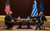 Ολοκληρώθηκε η συνάντηση Δένδια – Πομπέο στη Θεσσαλονίκη