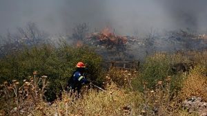 Εξελίσσεται επιχείρηση κατάσβεσης πυρκαγιάς στην Άσσηρο