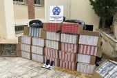Αστυνομικοί της Παιονίας συνέλαβαν στη Θεσσαλονίκη ένα άτομο με 200.000 λαθραία τσιγάρα