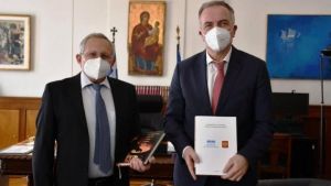 Συνάντηση Στ. Καλαφάτη με τον Γενικό Πρόξενο της Ρωσικής Ομοσπονδίας στη Θεσσαλονίκη Vladimir Maistrenko