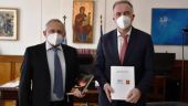 Συνάντηση Στ. Καλαφάτη με τον Γενικό Πρόξενο της Ρωσικής Ομοσπονδίας στη Θεσσαλονίκη Vladimir Maistrenko