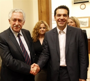 Πιθανή συμφωνία εκλογικής συνεργασίας Τσίπρα - Κουβέλη