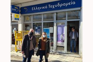 Επίσκεψη της Ε. Αγαθοπούλου στα ΕΛΤΑ Γουμένισσας και Ευρωπού