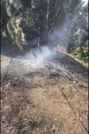 Φωτιά από τσιγάρο στο δρόμο Κιλκίς – Ν. Σάντα