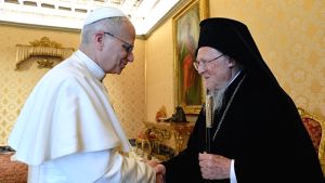 Σημαντική συνάντηση στο Βατικανό: Οικουμενικός Πατριάρχης Βαρθολομαίος και Πάπας Λέων ΙΔ΄