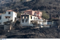 Σε 40 υπολογίζονται τα καμένα σπίτια στη Λακωνία