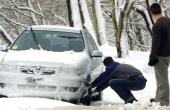 Χιόνια στην λεωφόρο Πάρνηθος-Απαραίτητες οι αλυσίδες