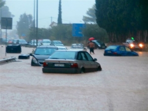 Καταγραφή ζημιών στην Κεφαλονιά μετά τη σφοδρή νεροποντή