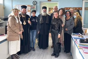 Ο Κιλκισίου κ. Βαρθολομαίος στο Γυμνάσιο - Λύκειο Σ.Σ. Μουριών
