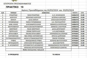 Αγώνες της ΕΠΣ Κιλκίς στις 2 και 3/3/2024, οι παρατηρητές και οι διαιτητές που θα διευθύνουν