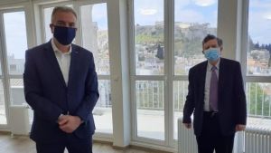Καλαφάτης: Συνάντηση με τον πολιτικό διοικητή του Αγ. Όρους Αθ.Μαρτίνο