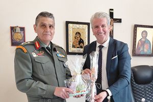 Το Κέντρο Κοινωνικής Στήριξης υποδέχθηκε τον νέο Ταξίαρχο της 71ης Ταξιαρχίας κ. Αριστείδη Τσουκαλά
