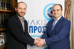 Ο Γιάννης Χατζηαποστόλου μαζί με το Δημήτρη Κυριακίδη και το ‘’Κιλκίς Μπροστά’’