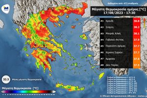 Ξεπέρασε σήμερα τους 38 °C η θερμοκρασία στο Κιλκίς
