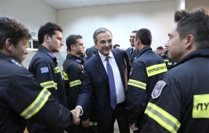 Σαμαράς: Η Πυροσβεστική κατέβαλε μια υπεράνθρωπη προσπάθεια