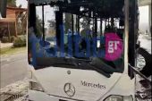 Θεσσαλονίκη: Λεωφορείο του ΟΑΣΘ παραδόθηκε στις φλόγες στα κοιμητήρια Ευόσμου (ΒΙΝΤΕΟ)
