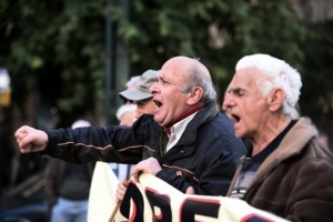 Στο κέντρο της Αθήνας οι συνταξιούχοι